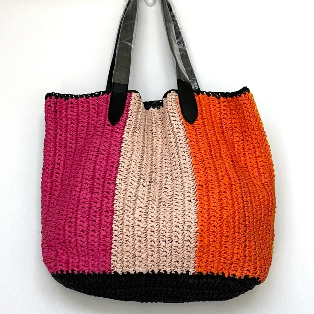 Banana Republic Pride Straw Beach Tote | New in Packaging